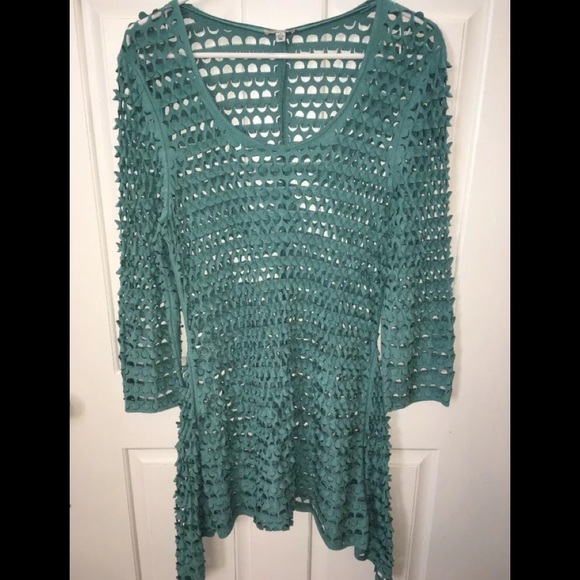 NWT SUPER SOFT NETTED SWIMSUIT COVER UP DRESS SIZE LARGE - Picture 2 of 4